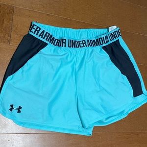 Blue and Grey Under Armour Running Shorts Unlined